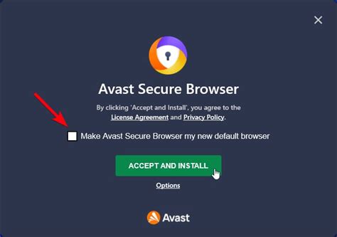 avast browser automatic install.